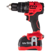 MIGHTY SEVEN Аккумуляторная дрель-шуруповерт 18 В, ударная, кейс