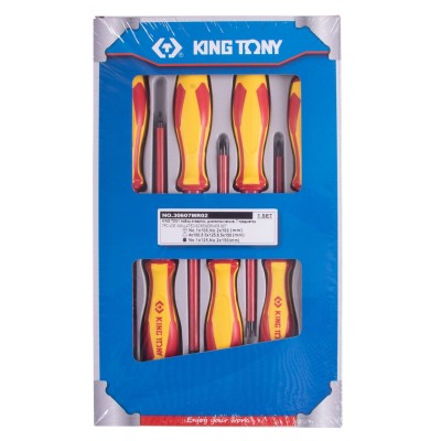 KING TONY Набор отверток, диэлектрические, 7 предметов KING TONY Набор отверток, диэлектрические, 7 предметов