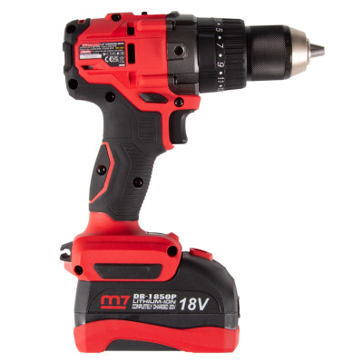 MIGHTY SEVEN Аккумуляторная дрель-шуруповерт 18 В, ударная, кейс MIGHTY SEVEN Аккумуляторная дрель-шуруповерт 18 В, ударная, кейс