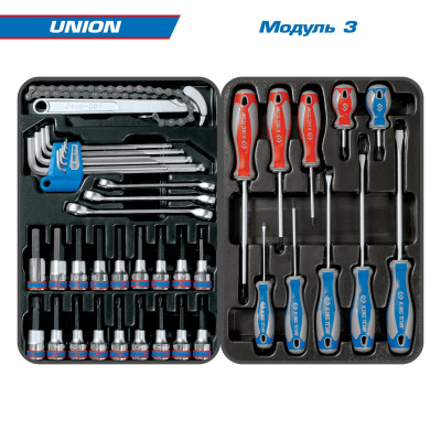 Набор инструментов "UNION" в красной тележке, 173 предмета KING TONY 932-000MR Набор инструментов "UNION" в красной тележке, 173 предмета KING TONY 932-000MR