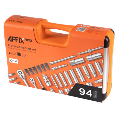 AFFIX Набор инструментов универсальный, 94 предмета AFFIX Набор инструментов универсальный, 94 предмета