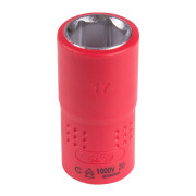 KING TONY Головка торцевая диэлектрическая шестигранная 1/2", 17 мм