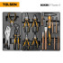 Набор инструментов "BOXER" для тележки, 12 ложементов, 157 предметов TOLSEN TT85415-157 Набор инструментов "BOXER" для тележки, 12 ложементов, 157 предметов TOLSEN TT85415-157