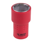 KING TONY Головка торцевая диэлектрическая шестигранная 3/8", 18 мм