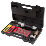 MIGHTY SEVEN Пневмолобзик 10 мм ход полотна, 9000 ход/мин, с набором принадлежностей, 22 предмета