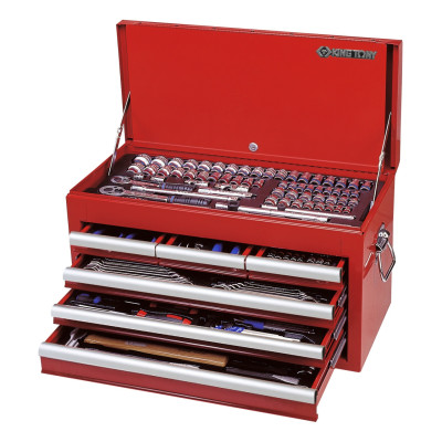 KING TONY Набор инструментов универсальный, выдвижной ящик, 219 предметов KING TONY Набор инструментов универсальный, выдвижной ящик, 219 предметов