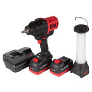 MIGHTY SEVEN Гайковерт аккумуляторный ударный 1/2", 1700 Нм, 18 В, кейс, в комплекте фонарь