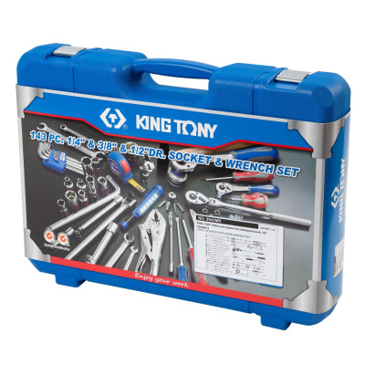 KING TONY Набор инструментов универсальный, 143 предмета KING TONY Набор инструментов универсальный, 143 предмета