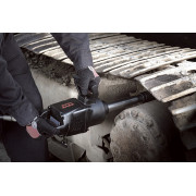 MIGHTY SEVEN Гайковерт пневматический ударный 1", 2441 Нм, удлиненный, в комплекте 5 торцевых головок