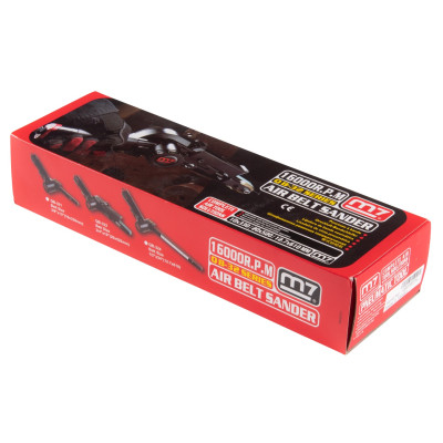 MIGHTY SEVEN Пневматическая ленточная шлифовальная машина 20 х 520 мм, 16 000 об/мин MIGHTY SEVEN Пневматическая ленточная шлифовальная машина 20 х 520 мм, 16 000 об/мин