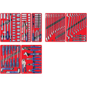 Набор инструментов "СТАРТ" для тележки, 7 ложементов, 161 предмет МАСТАК 5-00161