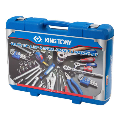 KING TONY Набор инструментов универсальный, 143 предмета KING TONY Набор инструментов универсальный, 143 предмета