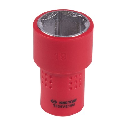 KING TONY Головка торцевая диэлектрическая шестигранная 3/8", 19 мм KING TONY Головка торцевая диэлектрическая шестигранная 3/8", 19 мм