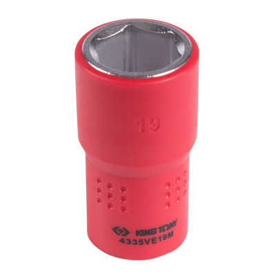 KING TONY Головка торцевая диэлектрическая шестигранная 1/2", 19 мм KING TONY Головка торцевая диэлектрическая шестигранная 1/2", 19 мм