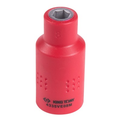 KING TONY Головка торцевая диэлектрическая шестигранная 1/2", 8 мм KING TONY Головка торцевая диэлектрическая шестигранная 1/2", 8 мм