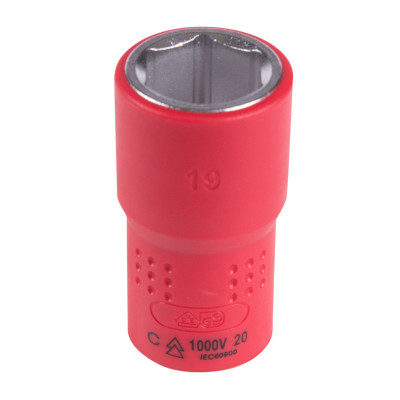 KING TONY Головка торцевая диэлектрическая шестигранная 1/2", 19 мм KING TONY Головка торцевая диэлектрическая шестигранная 1/2", 19 мм