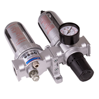 KING TONY Фильтр влагоотделитель с редуктором и лубрикатор 1/2", с манометром KING TONY Фильтр влагоотделитель с редуктором и лубрикатор 1/2", с манометром