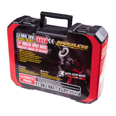 MIGHTY SEVEN Аккумуляторный шуруповерт 18 В, 4 предмета, кейс MIGHTY SEVEN Аккумуляторный шуруповерт 18 В, 4 предмета, кейс