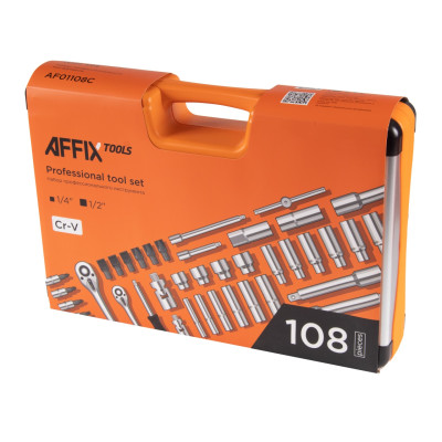 AFFIX Набор инструментов универсальный, 108 предметов AFFIX Набор инструментов универсальный, 108 предметов
