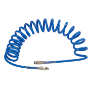 MIGHTY SEVEN Шланг пневматический 8х12 мм, 10 м, спиральный, полиуретановый, резьба 1/4"