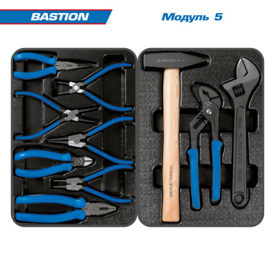 Набор инструментов "BASTION" в синей тележке, 204 предмета KING TONY 934-100AMB Набор инструментов "BASTION" в синей тележке, 204 предмета KING TONY 934-100AMB