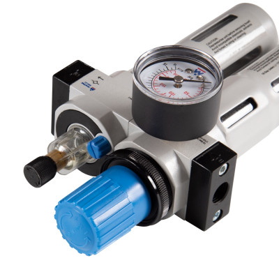 МАСТАК Фильтр влагоотделитель с редуктором и лубрикатор 1/4", с манометром МАСТАК Фильтр влагоотделитель с редуктором и лубрикатор 1/4", с манометром