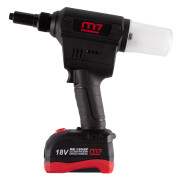 MIGHTY SEVEN Заклепочник аккумуляторный 2,4-6,4 мм, 18 В, 3 предмета, кейс