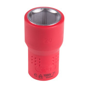 KING TONY Головка торцевая диэлектрическая шестигранная 1/2", 20 мм