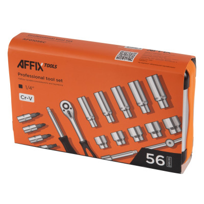 AFFIX Набор инструментов универсальный, 56 предметов AFFIX Набор инструментов универсальный, 56 предметов