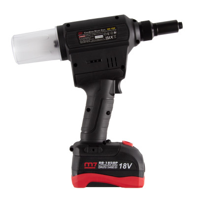 MIGHTY SEVEN Заклепочник аккумуляторный 2,4-6,4 мм, 18 В, 3 предмета, кейс MIGHTY SEVEN Заклепочник аккумуляторный 2,4-6,4 мм, 18 В, 3 предмета, кейс