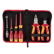 TOLSEN Набор инструментов диэлектрических, 6 предметов, в футляре на молнии