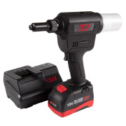 MIGHTY SEVEN Заклепочник аккумуляторный 2,4-6,4 мм, 18 В, 3 предмета, кейс