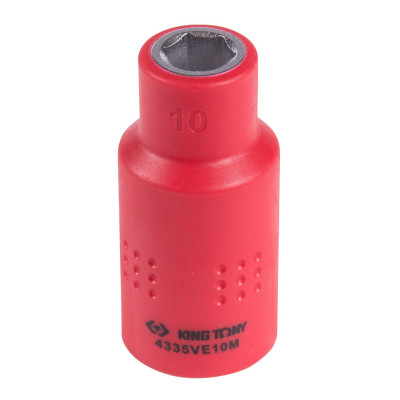 KING TONY Головка торцевая диэлектрическая шестигранная 1/2", 10 мм KING TONY Головка торцевая диэлектрическая шестигранная 1/2", 10 мм