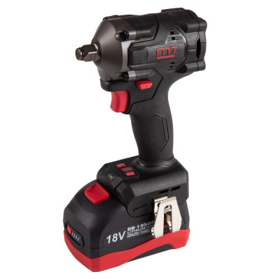 MIGHTY SEVEN Гайковерт аккумуляторный ударный 1/2", 900 Нм, 18 В, укороченный, 4 предмета, кейс MIGHTY SEVEN Гайковерт аккумуляторный ударный 1/2", 900 Нм, 18 В, укороченный, 4 предмета, кейс