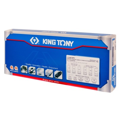 Набор ударных головок 1/2", ложемент, 11 предметов KING TONY 9-4401MPV Набор ударных головок 1/2", ложемент, 11 предметов KING TONY 9-4401MPV