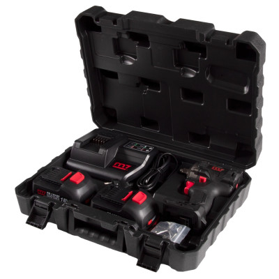 MIGHTY SEVEN Гайковерт аккумуляторный ударный 1/2", 900 Нм, 18 В, укороченный, 4 предмета, кейс MIGHTY SEVEN Гайковерт аккумуляторный ударный 1/2", 900 Нм, 18 В, укороченный, 4 предмета, кейс