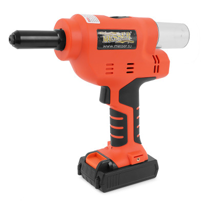 Аккумуляторный вытяжной заклепочник MESSER M1000 (18В; Li-Ion 2Ач х 2; 3,2 - 6,4) Аккумуляторный вытяжной заклепочник MESSER M1000 (18В; Li-Ion 2Ач х 2; 3,2 - 6,4)