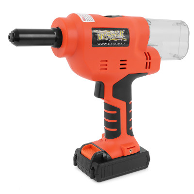 Аккумуляторный вытяжной заклепочник MESSER M1000 (18В; Li-Ion 2Ач х 2; 3,2 - 6,4) Аккумуляторный вытяжной заклепочник MESSER M1000 (18В; Li-Ion 2Ач х 2; 3,2 - 6,4)