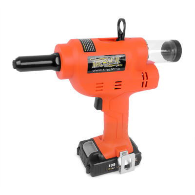 Аккумуляторный вытяжной заклепочник MESSER M4000 с возможностью работы от сети 220В Аккумуляторный вытяжной заклепочник MESSER M4000 с возможностью работы от сети 220В