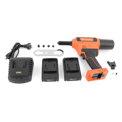 Аккумуляторный вытяжной заклепочник MESSER CQ-60025 (модель 2021 года) от 2,4 до 6,4 мм Аккумуляторный вытяжной заклепочник MESSER CQ-60025 (модель 2021 года) от 2,4 до 6,4 мм