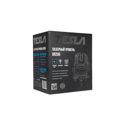 Лазерный уровень TESLA UR20G линейный крест 20м ±0.3мм/м зеленый луч Лазерный уровень TESLA UR20G линейный крест 20м ±0.3мм/м зеленый луч