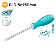 Отвертка шлицевая SL6,5 150мм TOTAL TSDRSSL6150