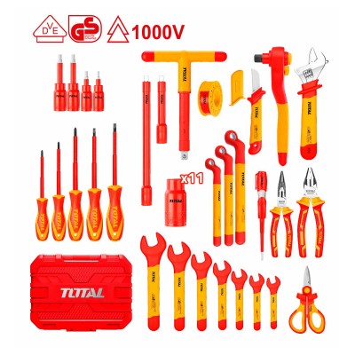 Набор инструментов диэлектрических TOTAL THKITH4101 (41 предмет) Набор инструментов диэлектрических TOTAL THKITH4101 (41 предмет)