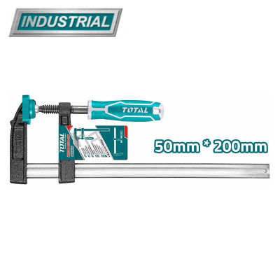 Струбцина F-образная 50 x 200 мм TOTAL THT1320502 Струбцина F-образная 50 x 200 мм TOTAL THT1320502