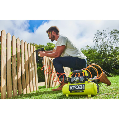 ONE + / Компрессор безмасляный коаксиальный аккумуляторный RYOBI R18AC-0 (без батареи) ONE + / Компрессор безмасляный коаксиальный аккумуляторный RYOBI R18AC-0 (без батареи)