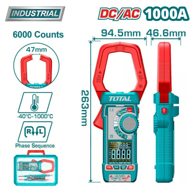 Токовые клещи TOTAL TMT7610002 Токовые клещи TOTAL TMT7610002