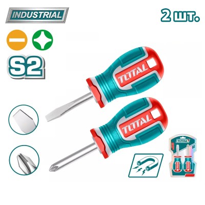 Набор отверток TOTAL TKSDS2226 (2 шт) Набор отверток TOTAL TKSDS2226 (2 шт)