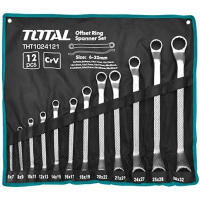 Набор ключей накидных TOTAL THT1024121 (12 шт) Набор ключей накидных TOTAL THT1024121 (12 шт)