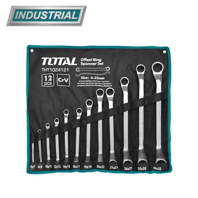 Набор ключей накидных TOTAL THT1024121 (12 шт) Набор ключей накидных TOTAL THT1024121 (12 шт)