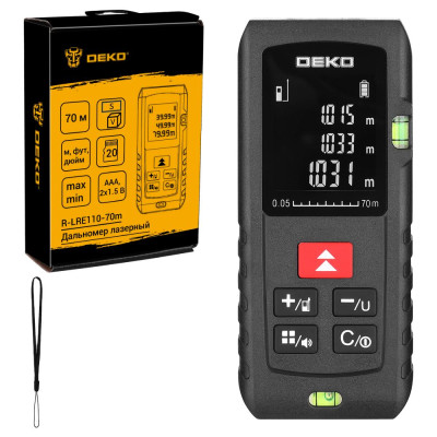 Дальномер лазерный DEKO R-LRE110-70m Дальномер лазерный DEKO R-LRE110-70m